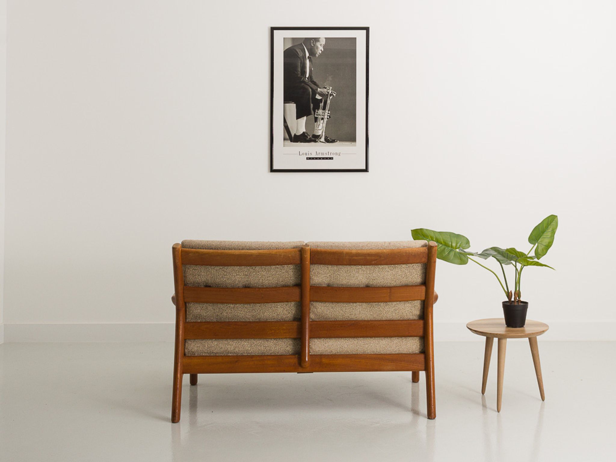 Bench, Danish sofa 2 places in teak by Gustav Thams, for Uldum Mobelfabrik, 1960
