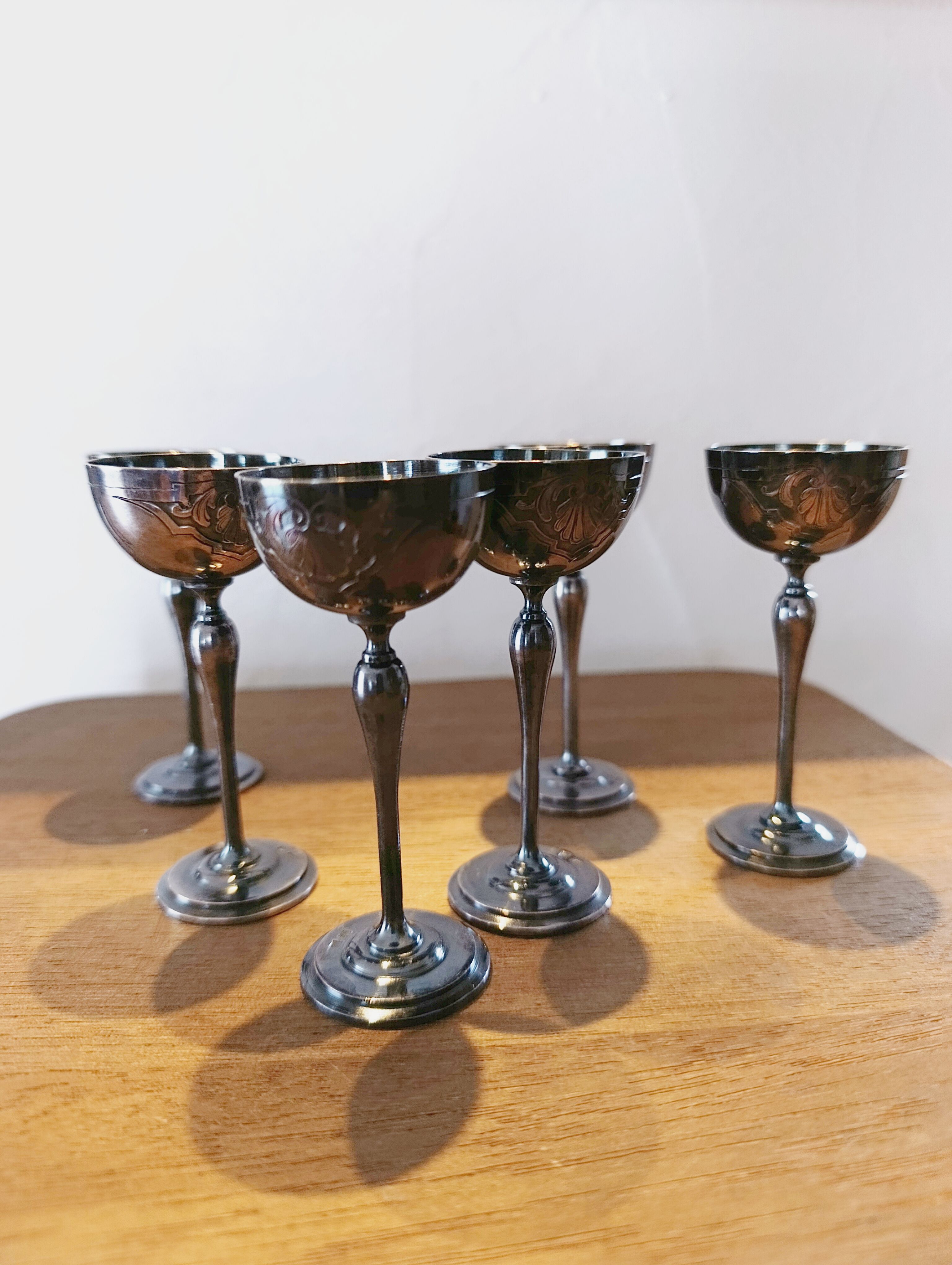 Antique liqueur glasses