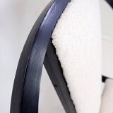 "Contrast" Armchair by Pascal Mourgue 1982 - Faux Sheepskin upholstery