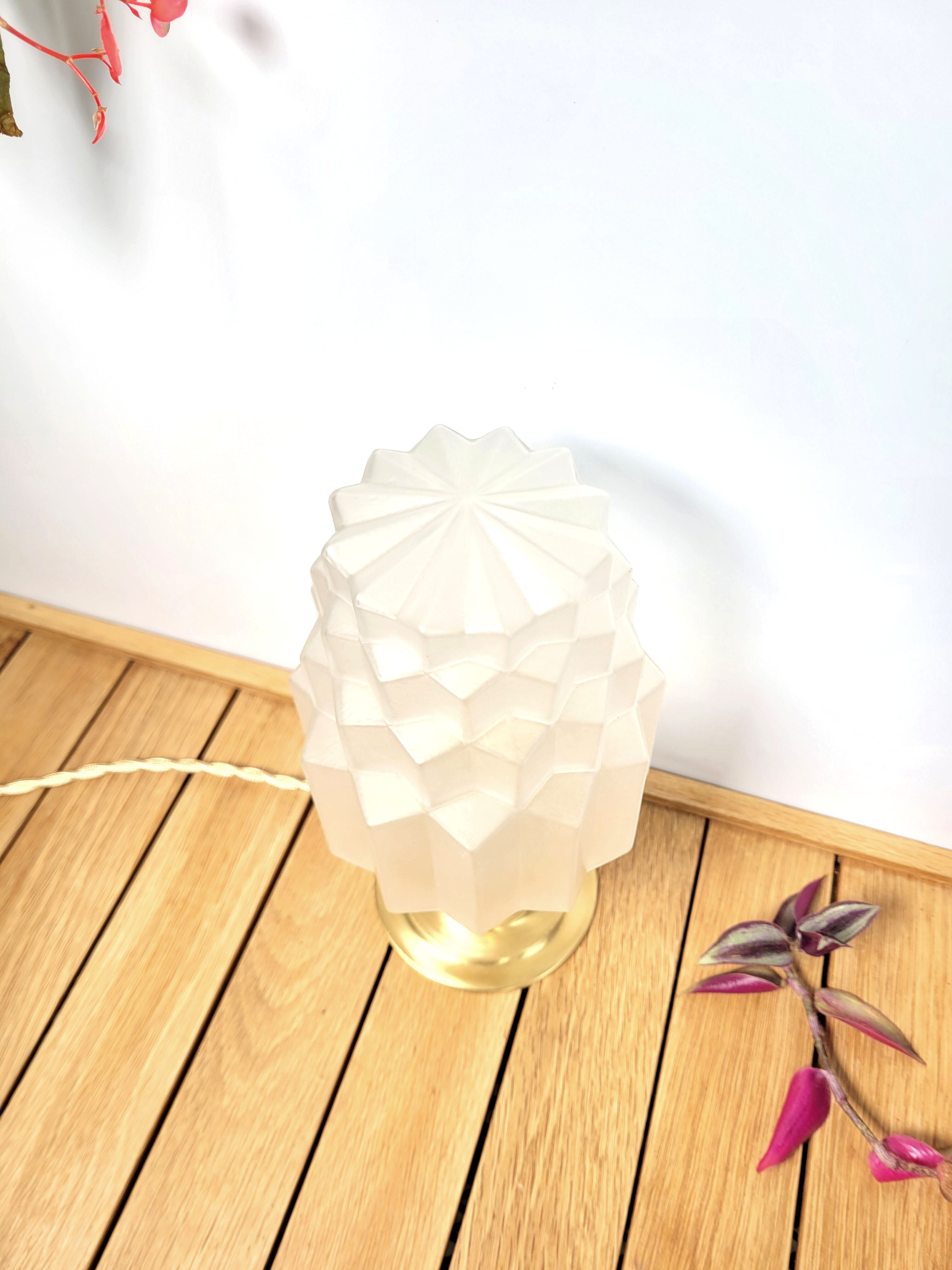 Skyscraper globe lamp & brass