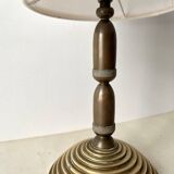 Bronze lamp "acorns" 50s, vintage naturalist light fixture