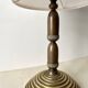 Bronze lamp "acorns" 50s, vintage naturalist light fixture