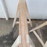 Trestle table, zinc top