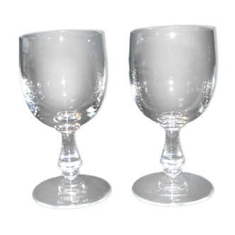 Set of 2 Uni crystal wine glasses from SAINT-LOUIS "2nd choice" H14cm
