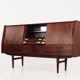 Buffet haut en palissandre, design danois, années 1970, production : Danemark