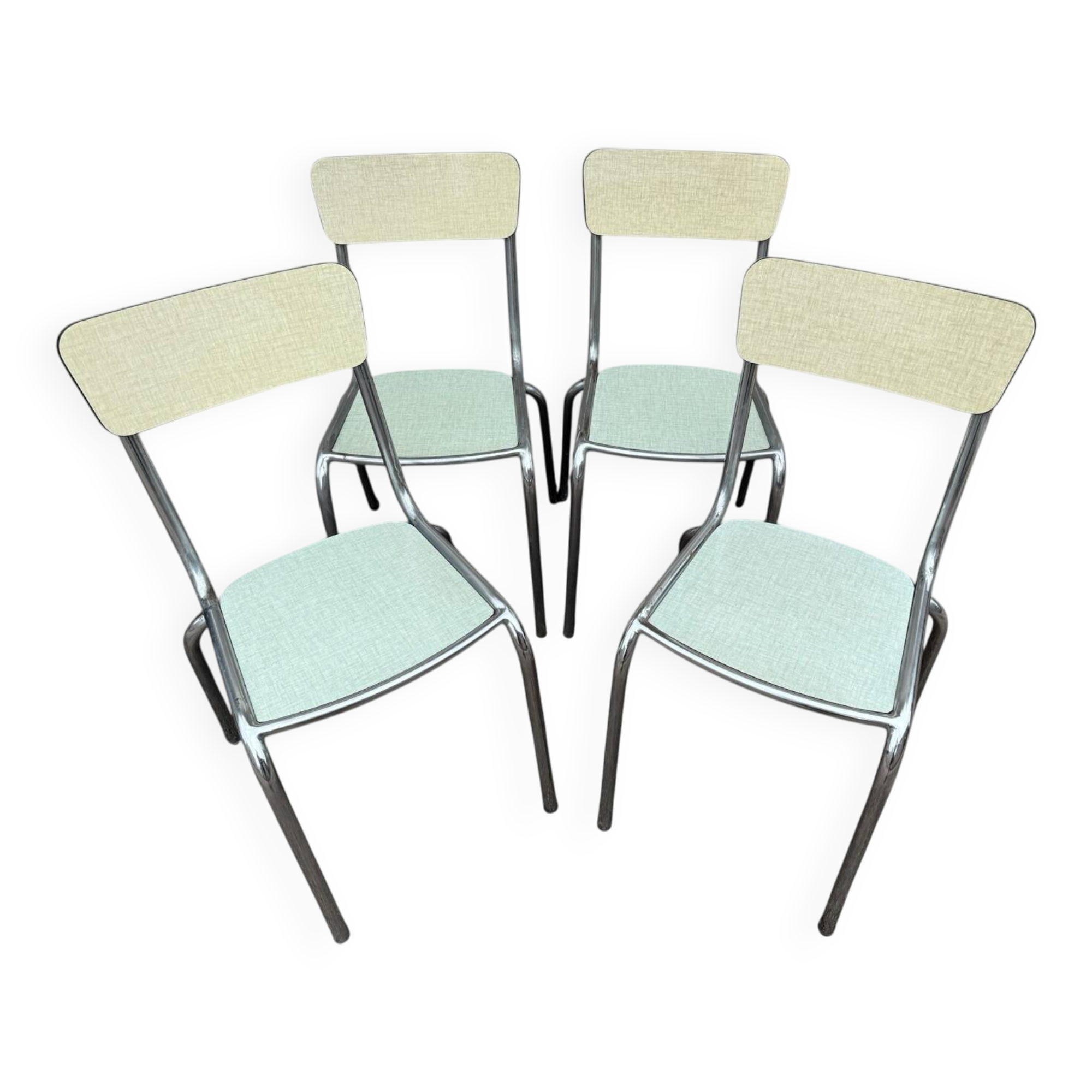 4 Formica chairs from the 50s France