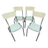 4 Formica chairs from the 50s France