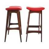 Rosewood bar cabinet "SK 661" and its 2 stools, Johannes Andersen, Denmark, 1960