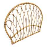 Vintage rattan headboard - single