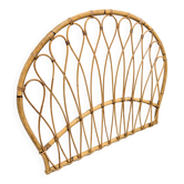 Vintage rattan headboard - single