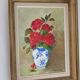 Flower bouquet painting Signed J Grundler