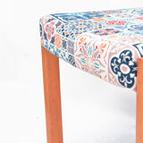 1980s modern, ethnic Upholstered chair, WK Möbel Germany