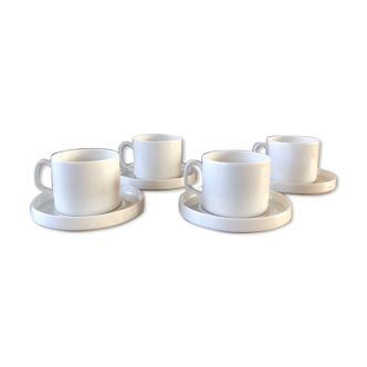 Lot de 4 tasses à expresso conçues par Pieter Stockmans pour Mosa