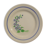 Set of 4 plates to dessert "Niderviller", blue flowers decoration