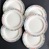 Six Villeroy and Boch Indian Look dessert plates
