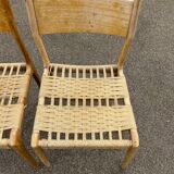 Pair of vintage Havana model chairs for Condorzio Sedie Frueli, Italy. 1960s