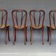 Set of 4 Thonet chairs No. 623, circa 1915, original condition, 1915