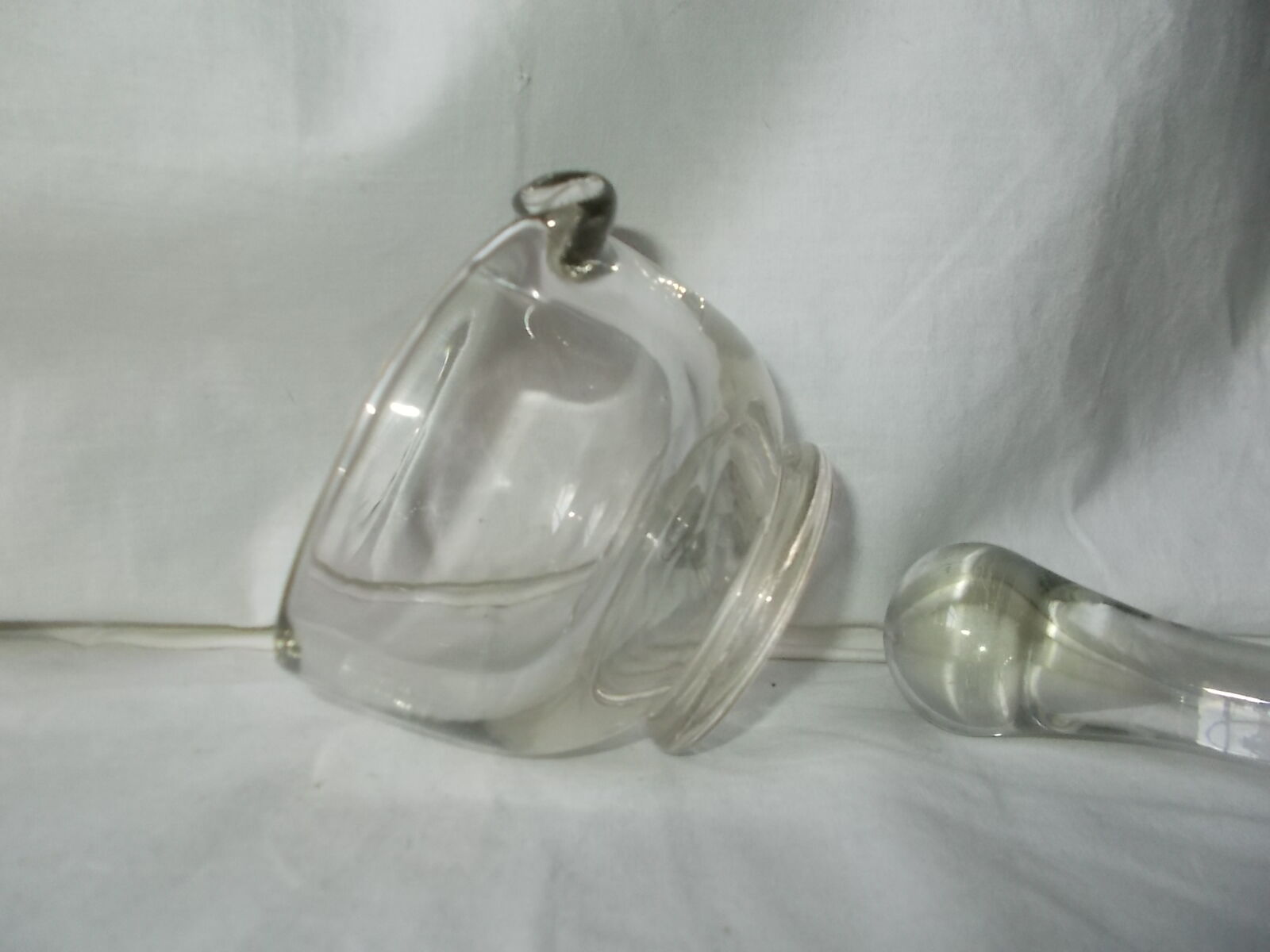 Glass mortar and pestle