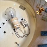 Wall/ceiling light in colored glass