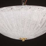 Charming Italian Trasparent Murano Glass Ceiling Fixture, Murano, 1960