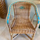 Rattan children's armchair