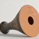 Unique Scandinavian Modern Ceramic Table Lamp by Munk, Sweden