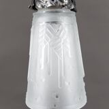 Wrought Iron Lamp, "Vine", Muller Frères Lunéville, Art Deco, c. 1930