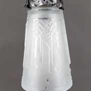 Wrought Iron Lamp, "Vine", Muller Frères Lunéville, Art Deco, c. 1930