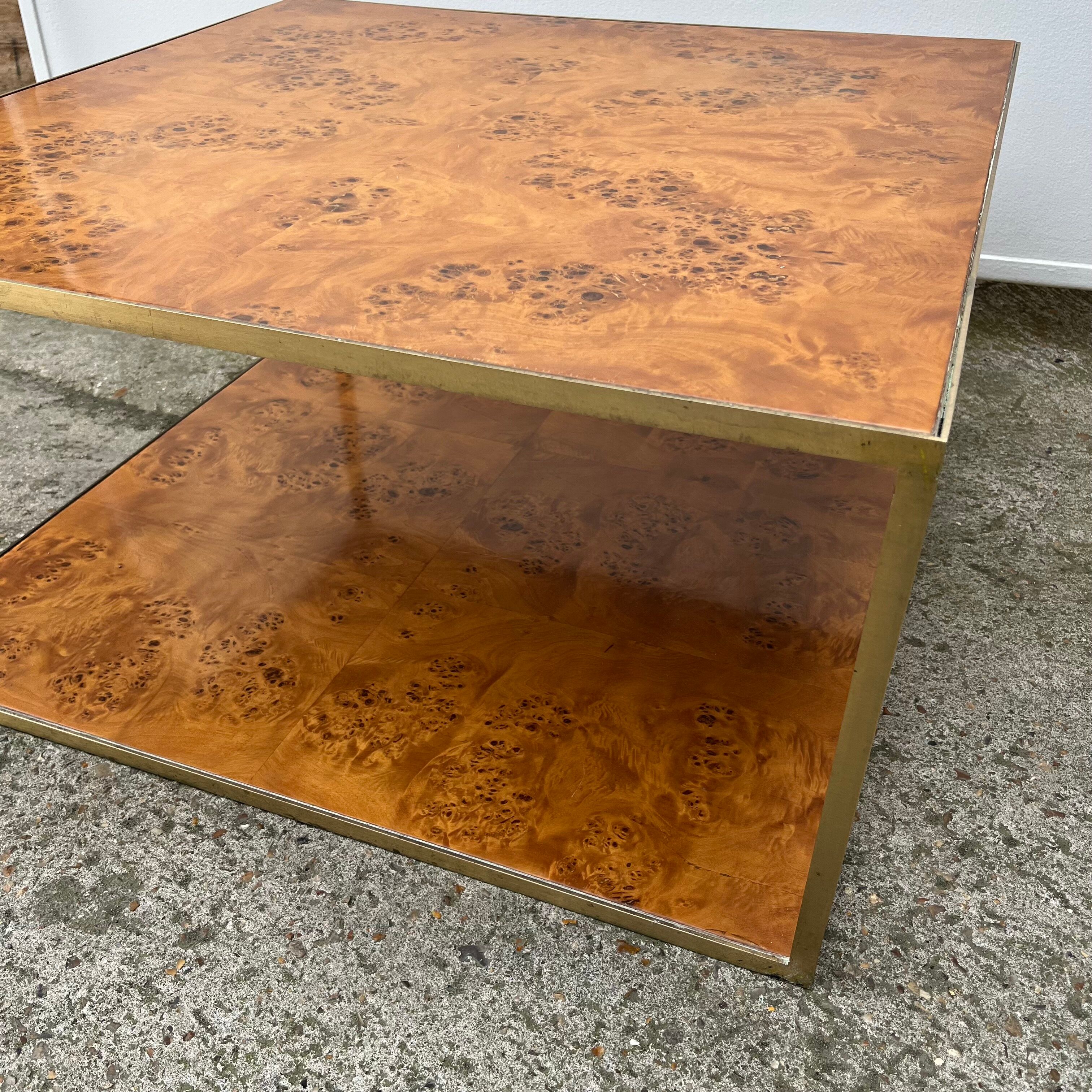 Elm magnifying glass squared coffee table