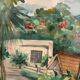 View of a palm-tree alley on an island, 20th century
