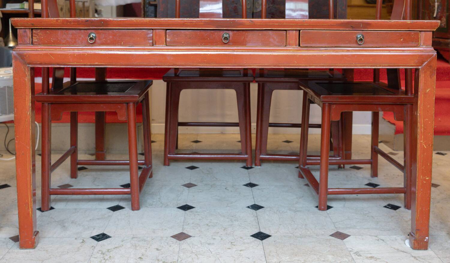 Dining table and 6 chairs