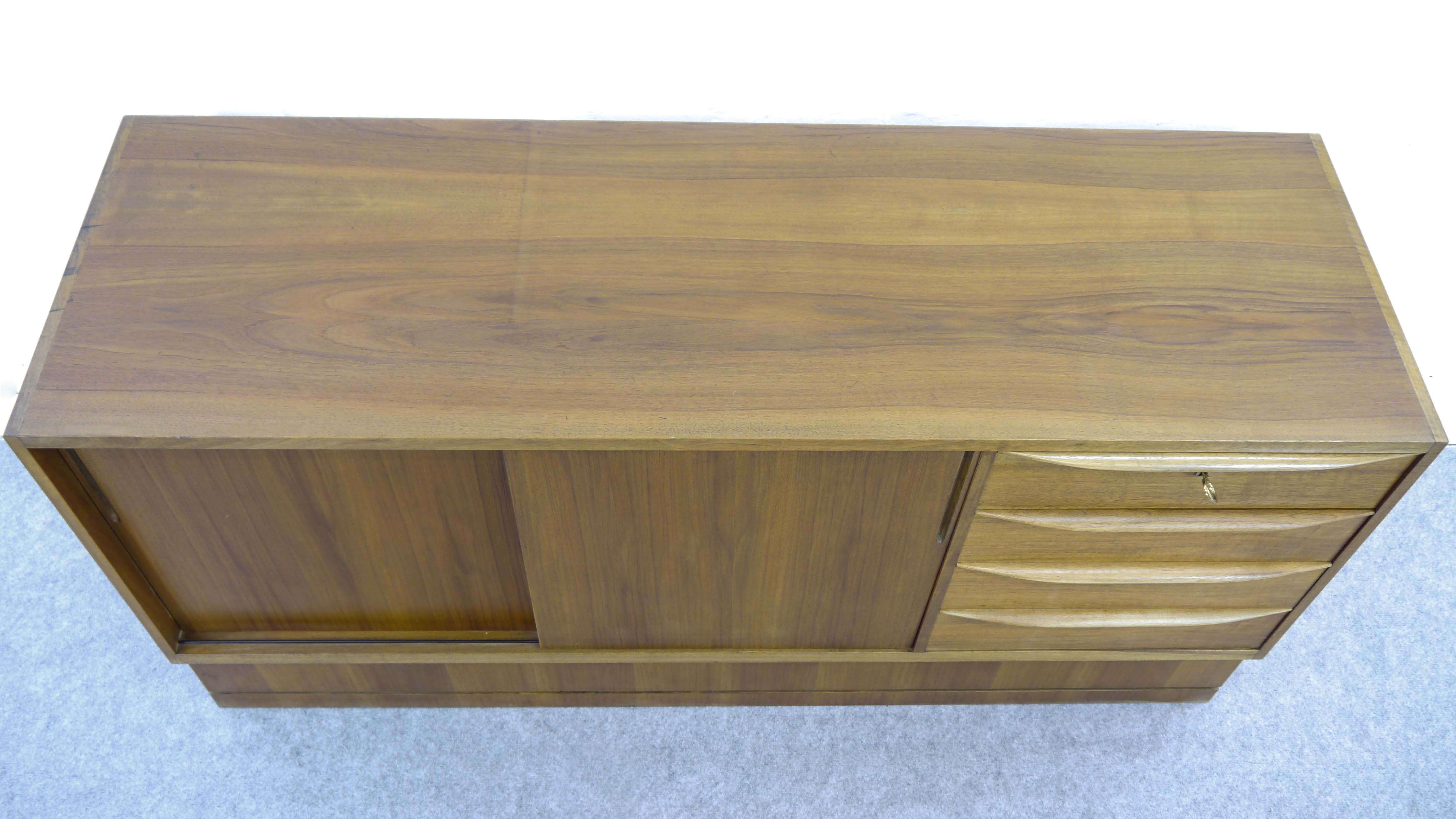 Midcentury sideboard by Franz Ehrlich for Veb deutsche werkstätten hellerau