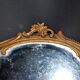 Antique mirror tray Centerpiece mainly in bronze and mercury glass