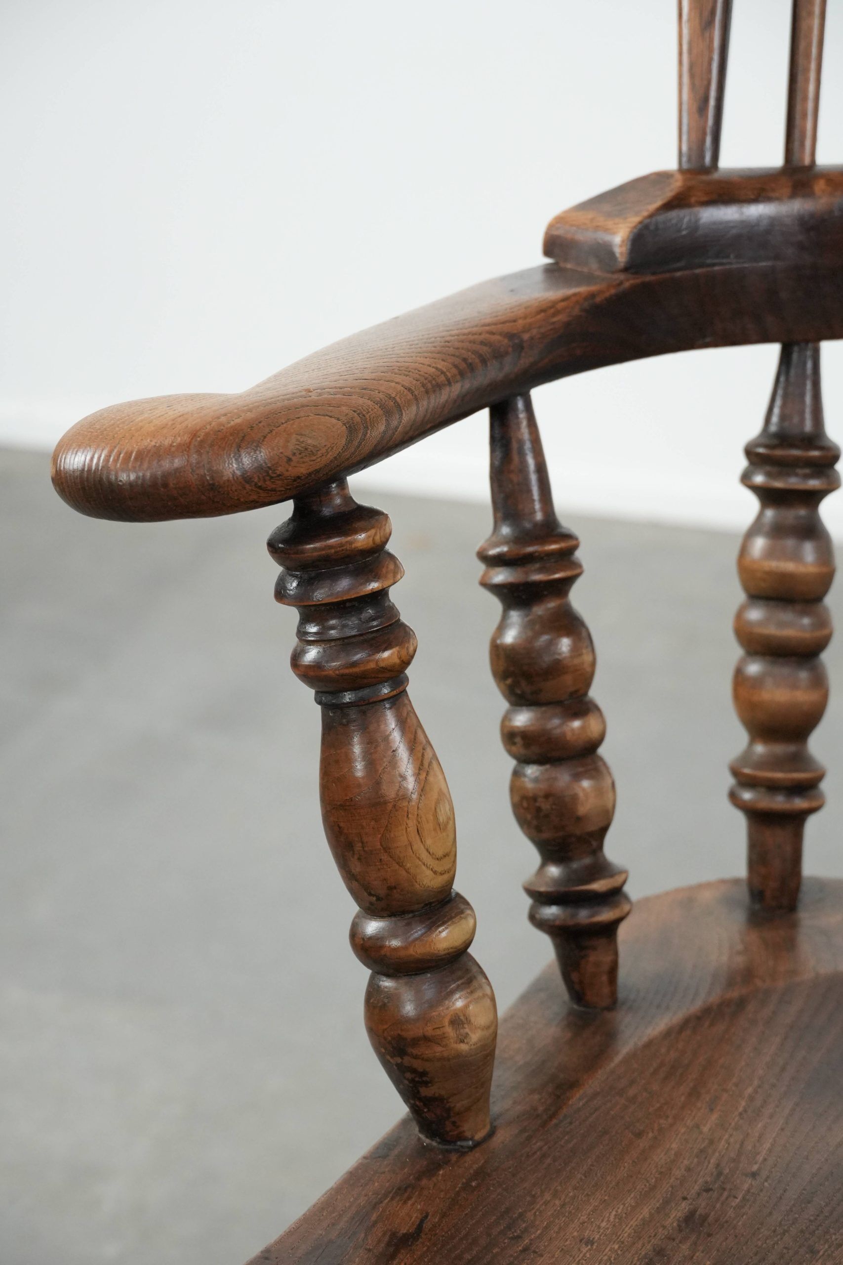 Antique English Highback Windsor Chair from the 18th Century