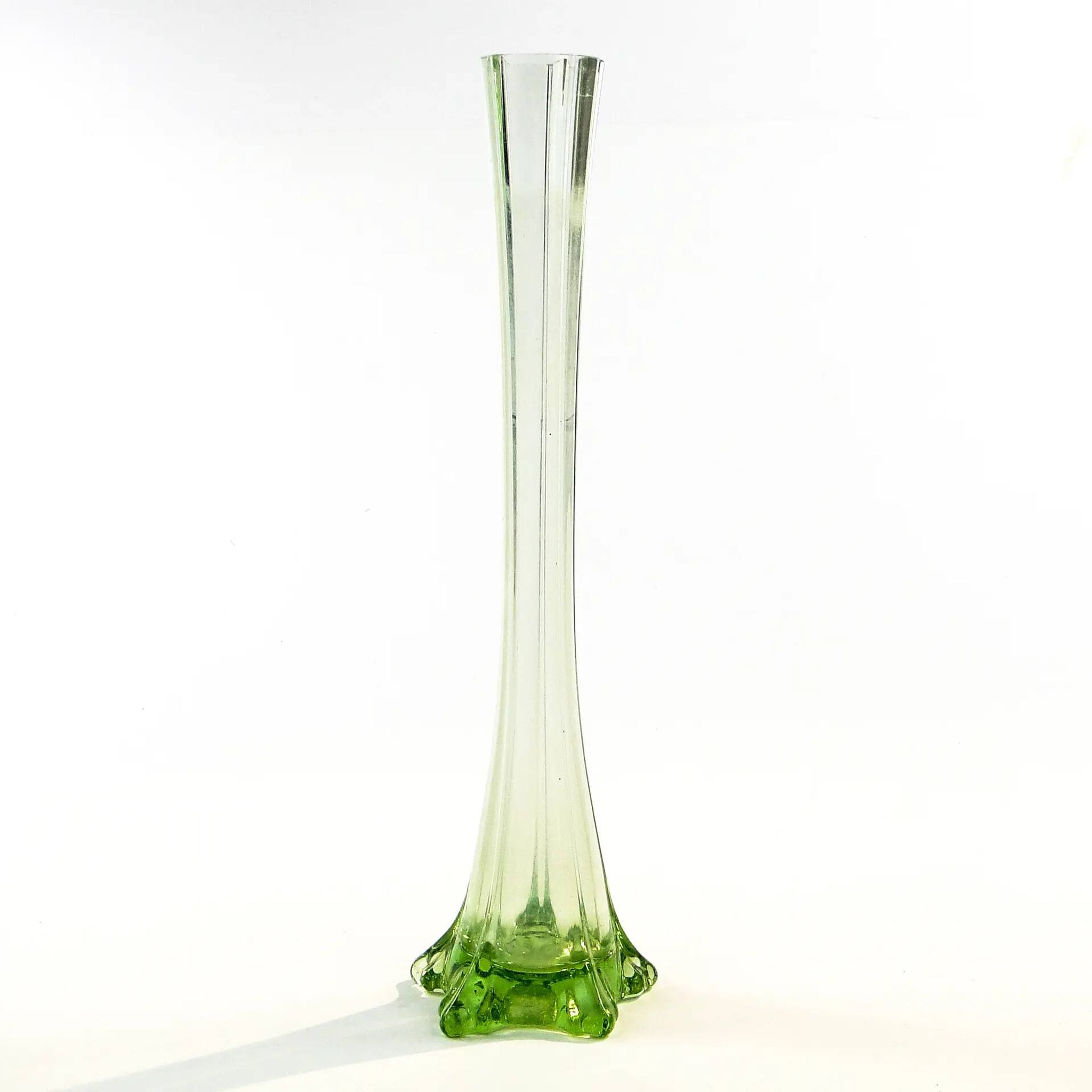 Art Nouveau vase, glass, Belgium, 1930s