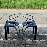 Paire de chaise vintage space age 1980