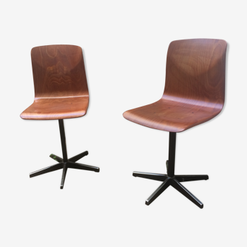 Pair of workshop Galvanitas chairs