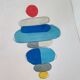 Geometric painting on paper