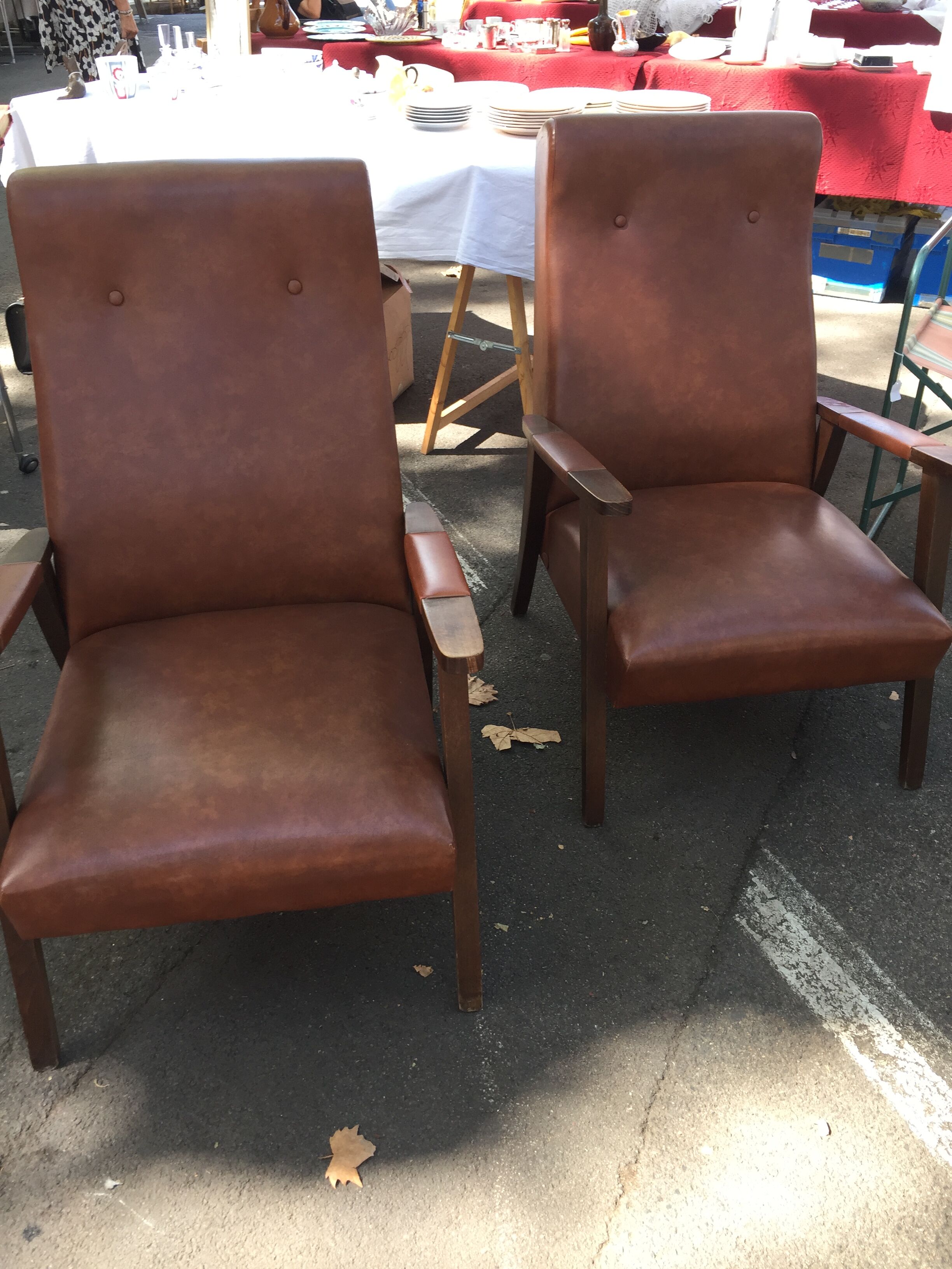 Paire de fauteuils 1950/1960