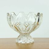 Bol en verre pressé unique, collection Tulip Hermanowa Hut, 1957