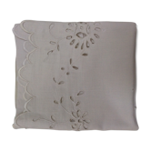 Fabric embroidered valance or top of chimney