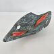 Vintage 1960s fruit bowl, ceramic Fat Lava, signed Vallauris.