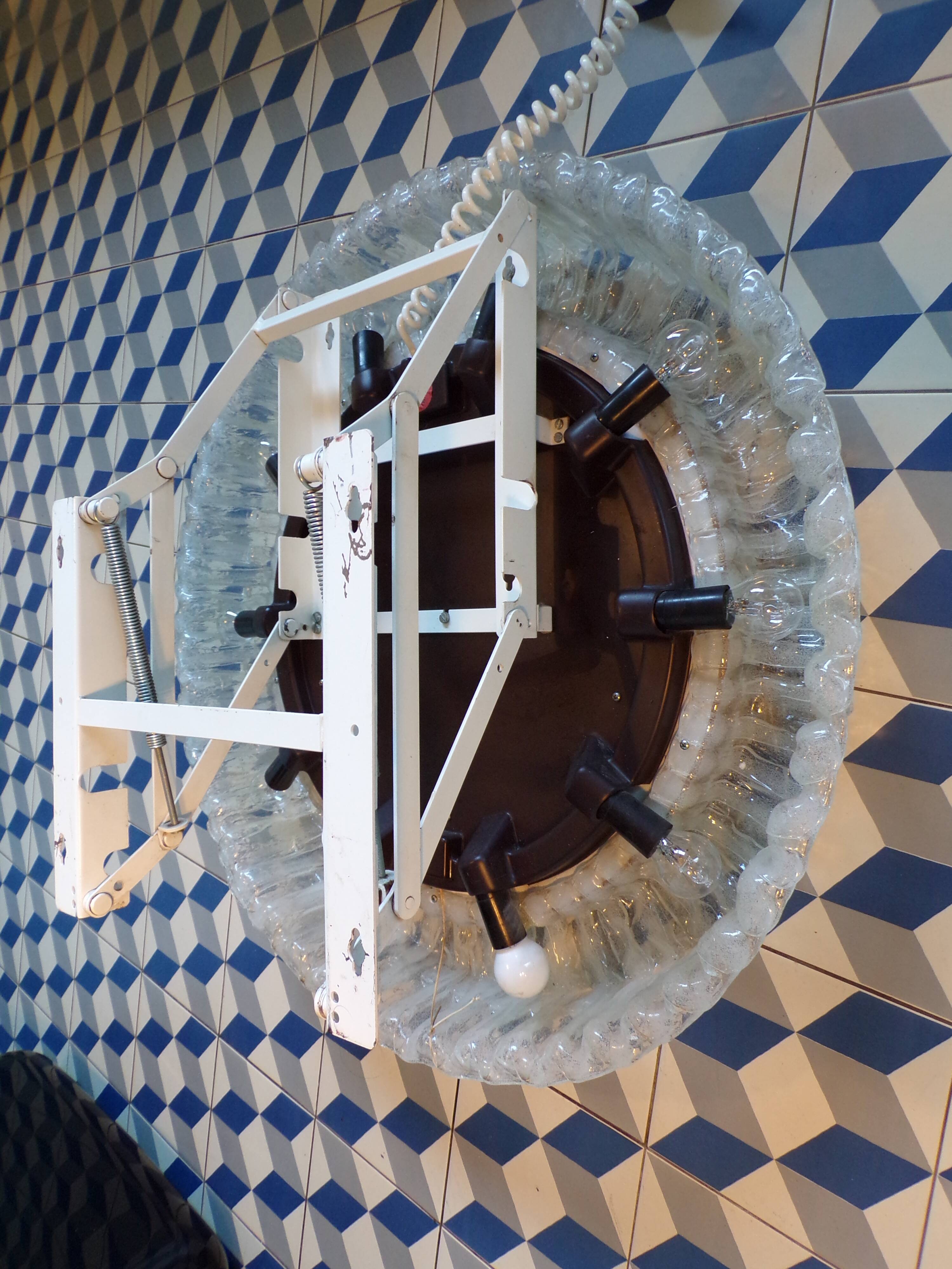 Retractable illuminated Hillebrand mirror