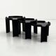 3 tables gigognes par Giotto Stoppino pour Kartell, 1970