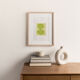Painting on paper Frameless illustration M100 signed EAWY