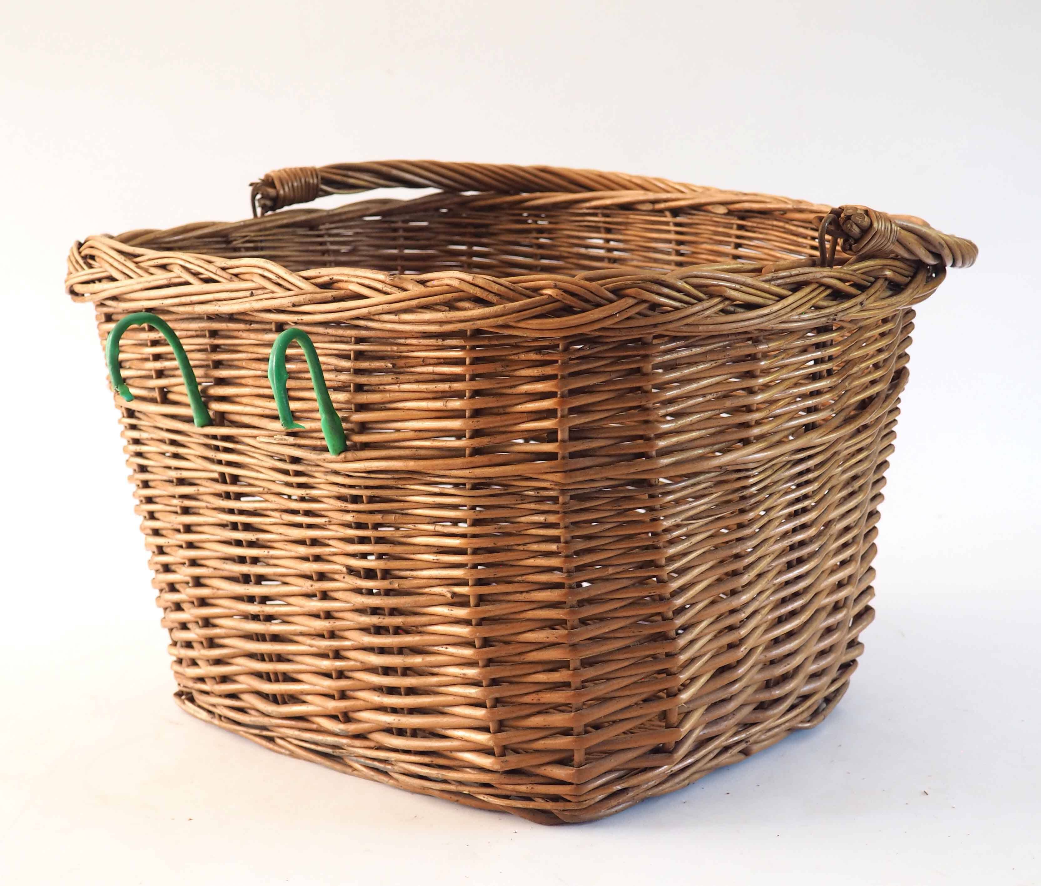 Large rattan bicycle basket