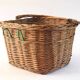 Large rattan bicycle basket
