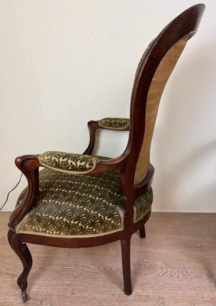 Paire de fauteuils style Louis XV en acajou époque XIXeme
