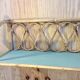 Vintage rattan wall shelf
