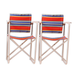 Paire de fauteuils pliants